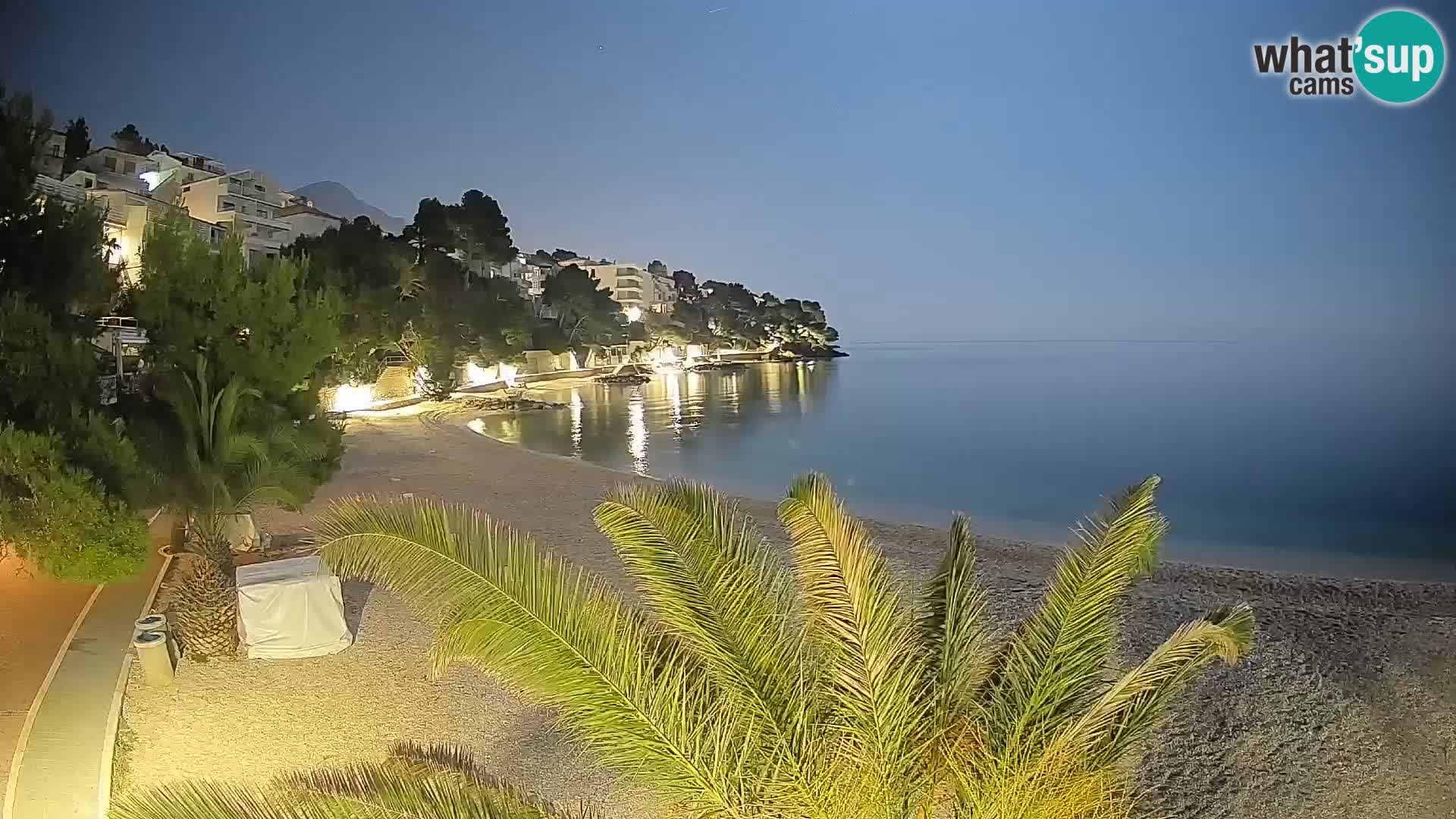 Webcam Playa Lučica Brela – Vista en directo de la costa adriática