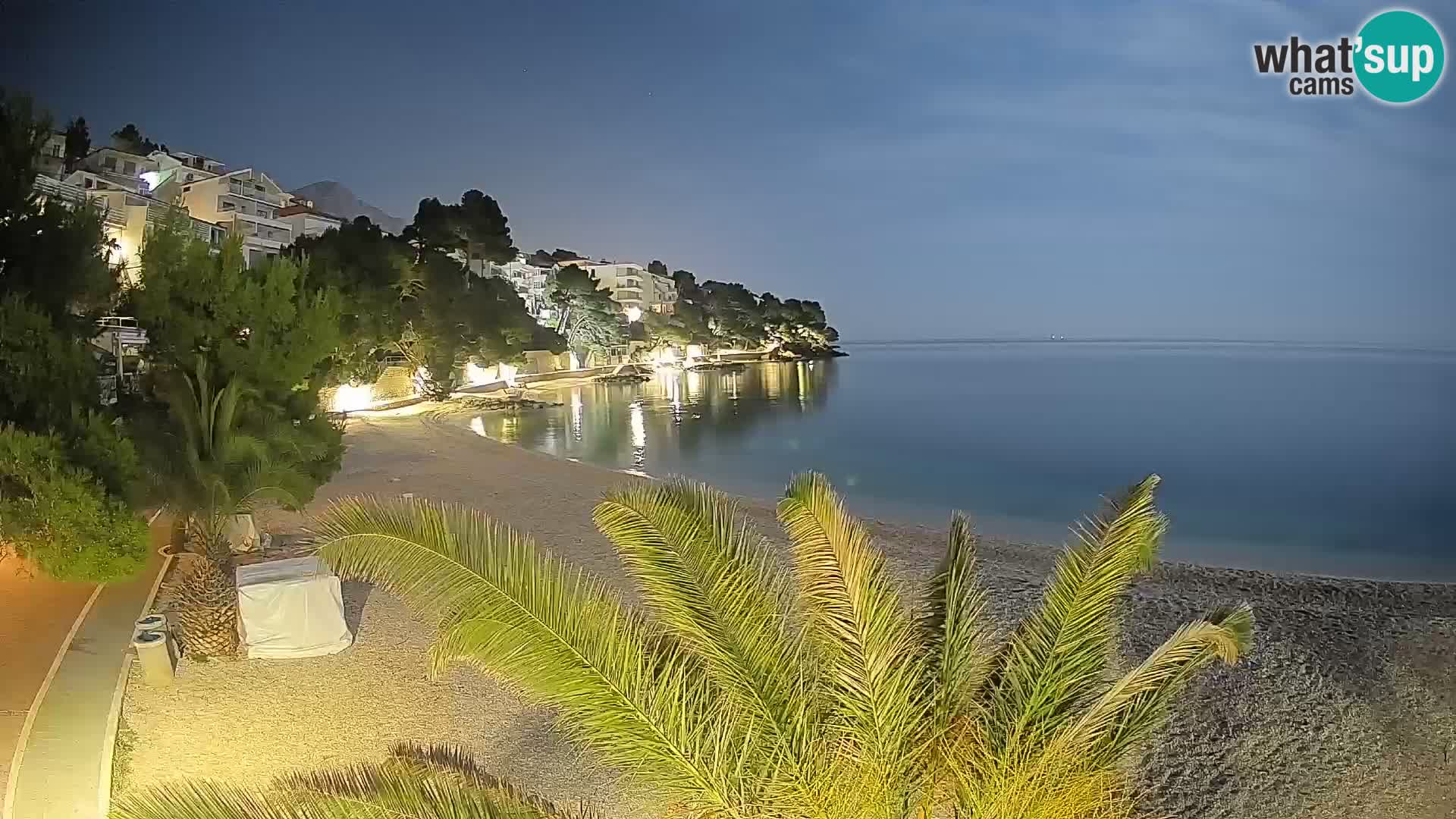 Webcam Lučica Beach Brela – Live View from the Adriatic Coast