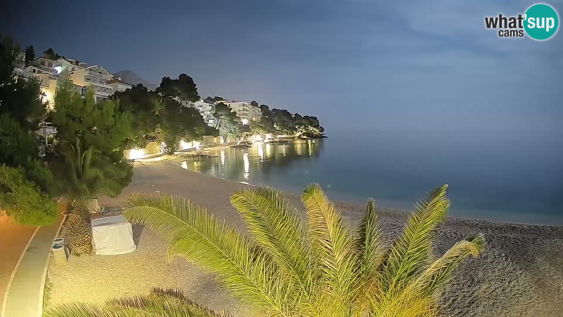 Webcam Lučica Beach Brela – Live View from the Adriatic Coast