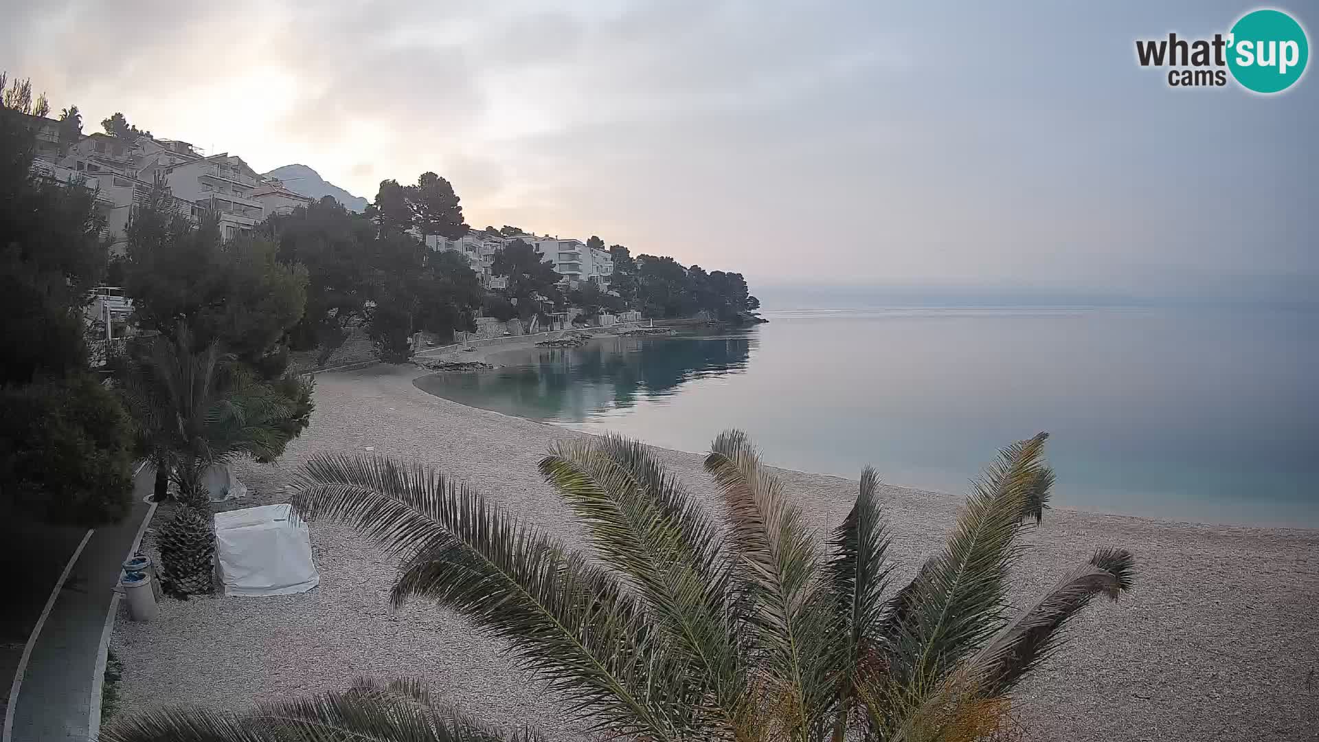 Webcam Lučica Beach Brela – Live View from the Adriatic Coast