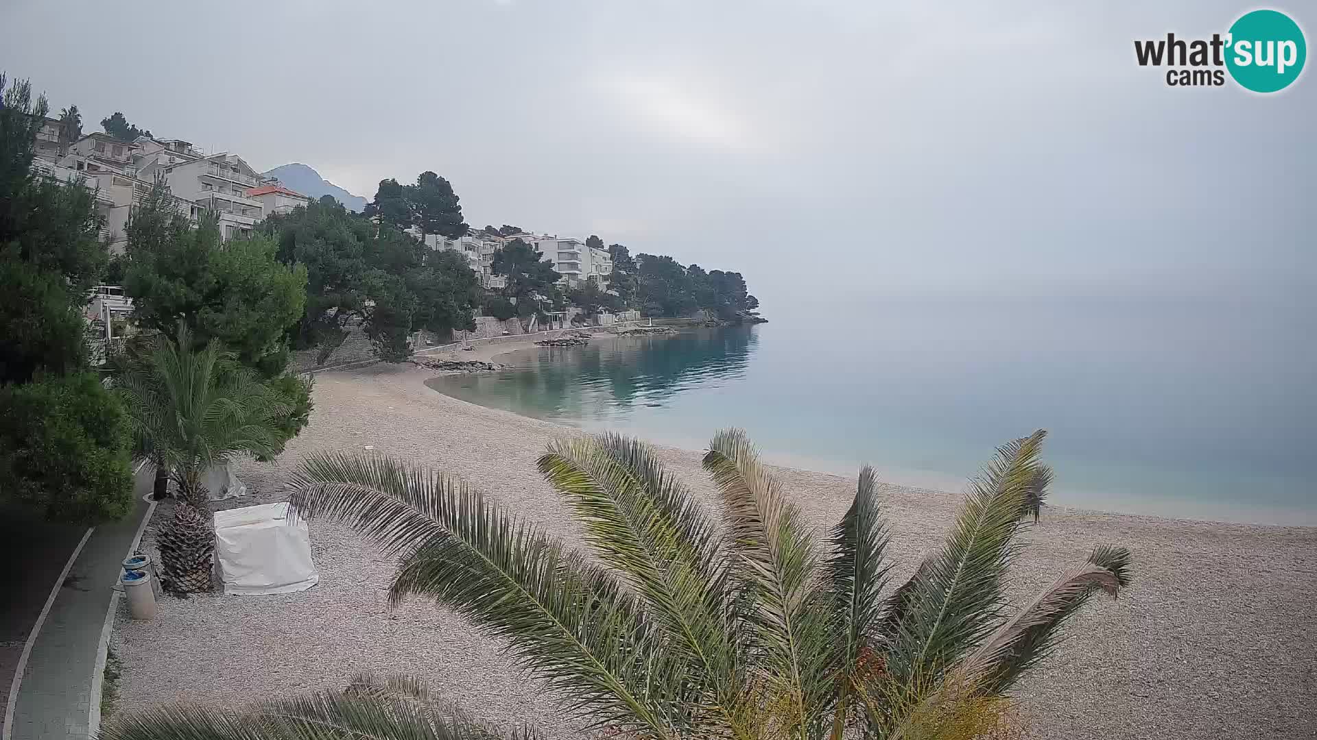 Webcam Lučica Beach Brela – Live View from the Adriatic Coast