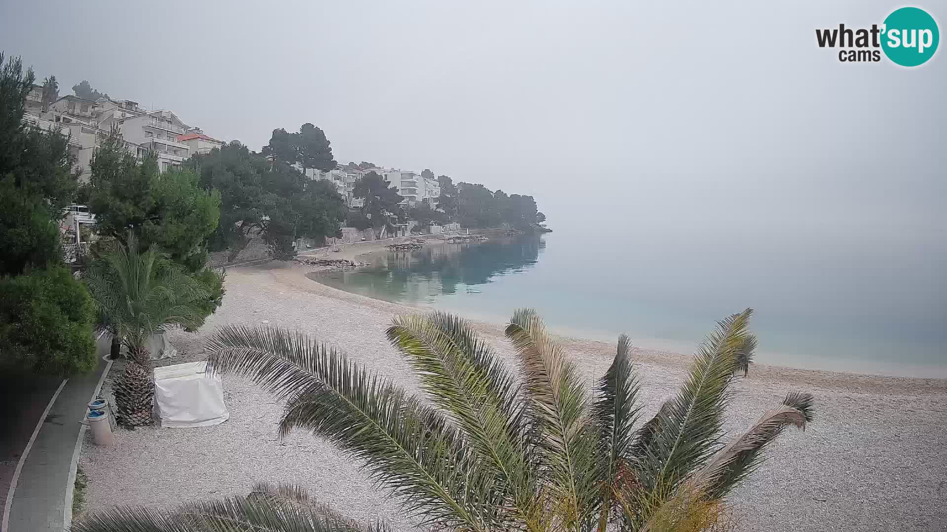 Webcam Lučica Beach Brela – Live View from the Adriatic Coast