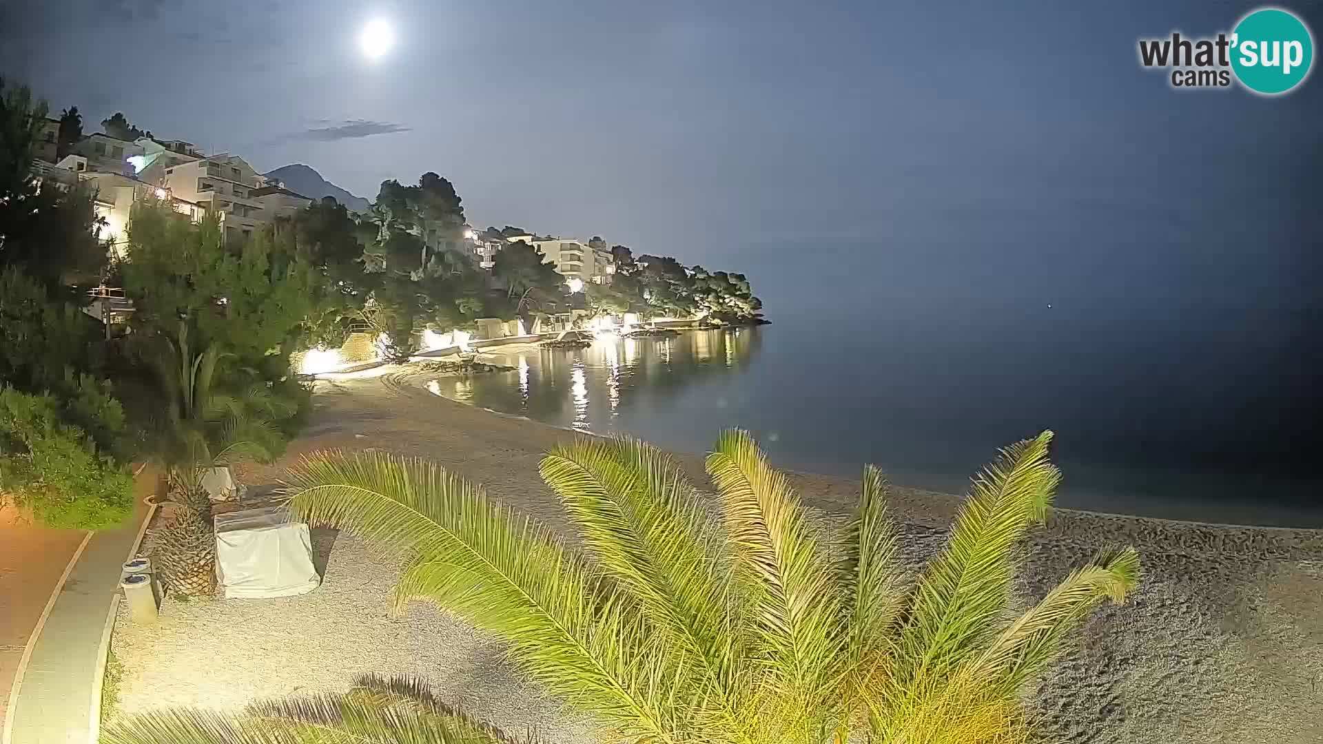 Webcam Lučica Beach Brela – Live View from the Adriatic Coast
