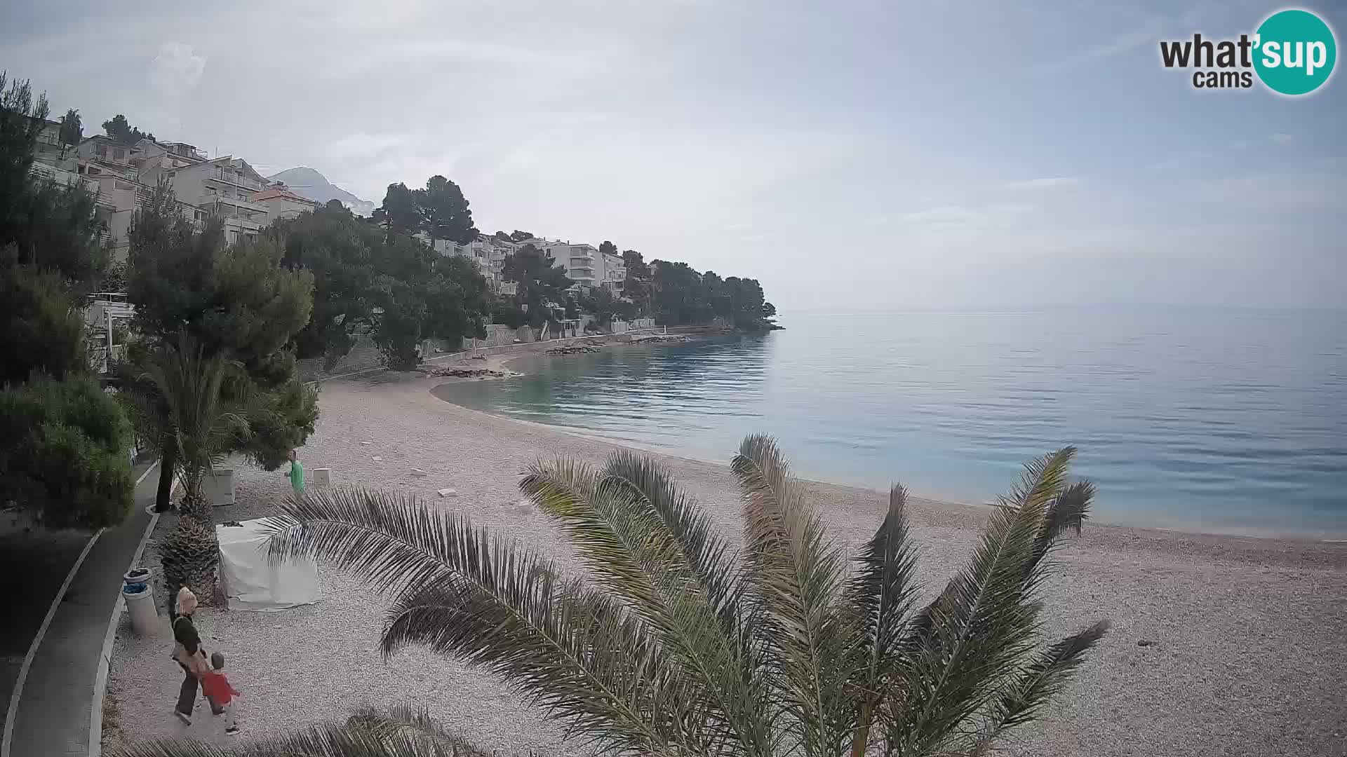 Webcam Lučica Beach Brela – Live View from the Adriatic Coast