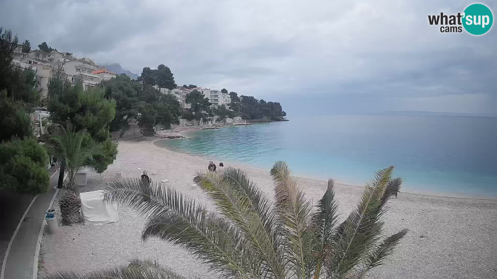 Webcam Lučica Beach Brela – Live View from the Adriatic Coast