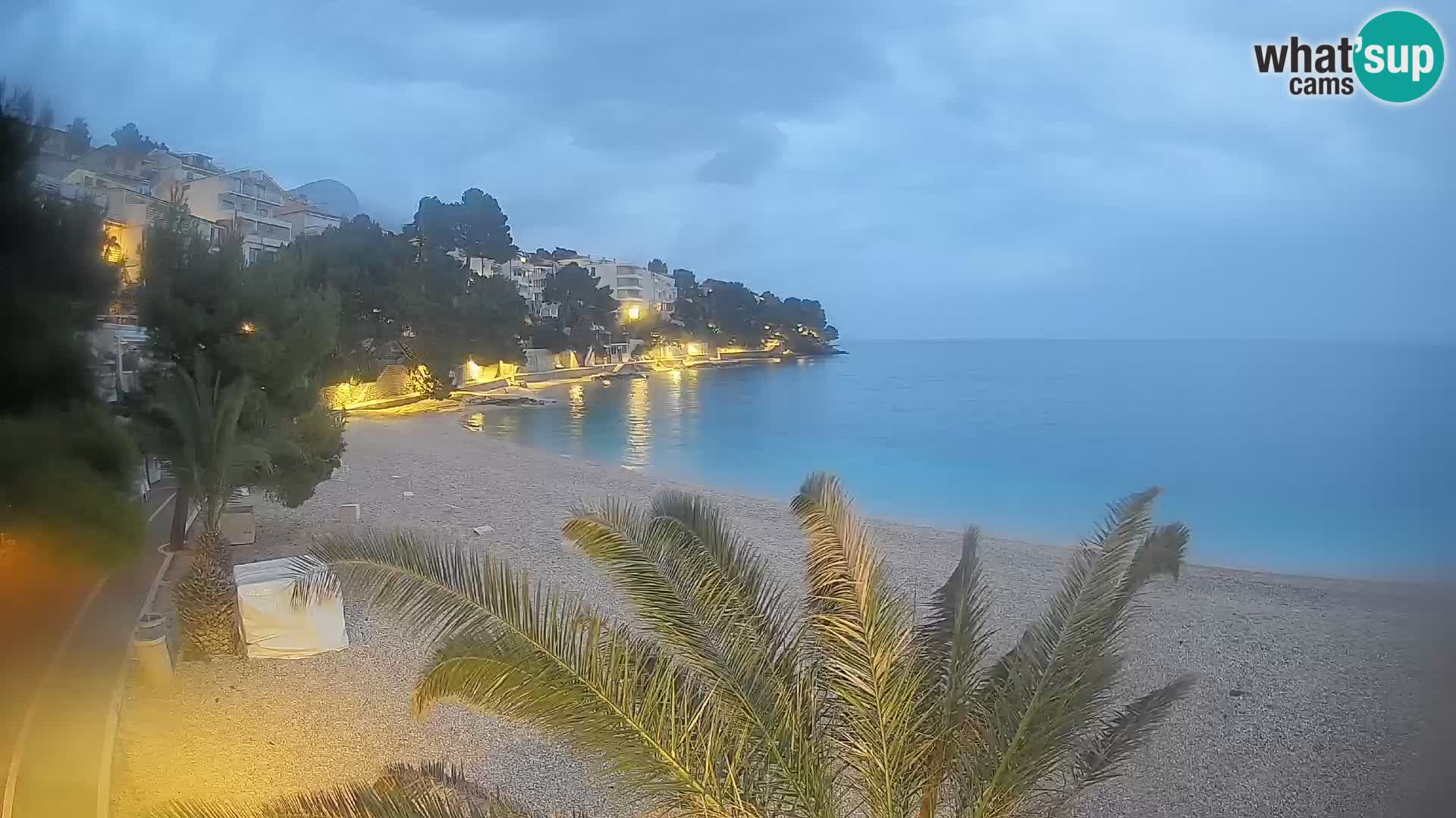 Webcam Lučica Beach Brela – Live View from the Adriatic Coast