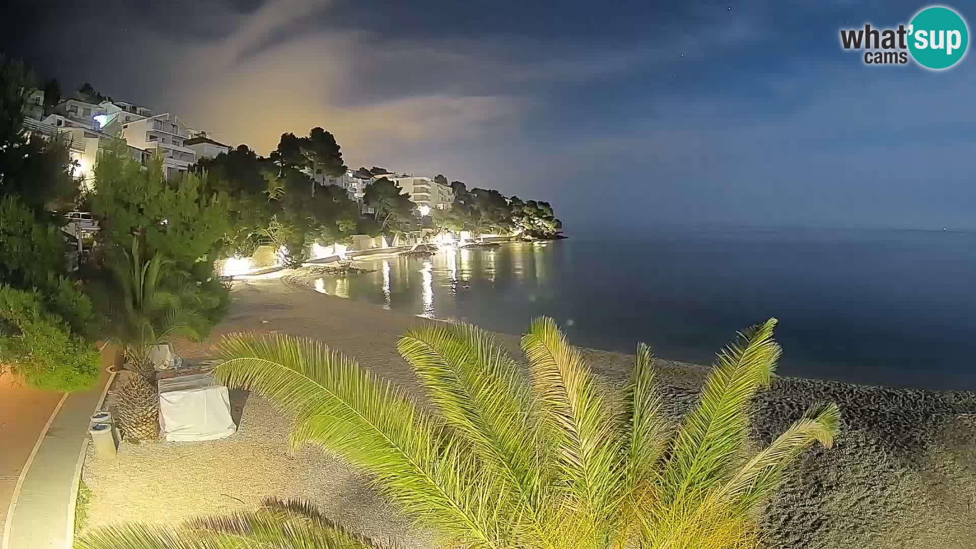 Webcam Lučica Beach Brela – Live View from the Adriatic Coast