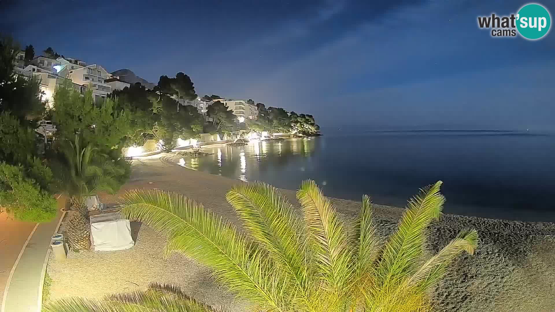 Webcam Lučica Beach Brela – Live View from the Adriatic Coast