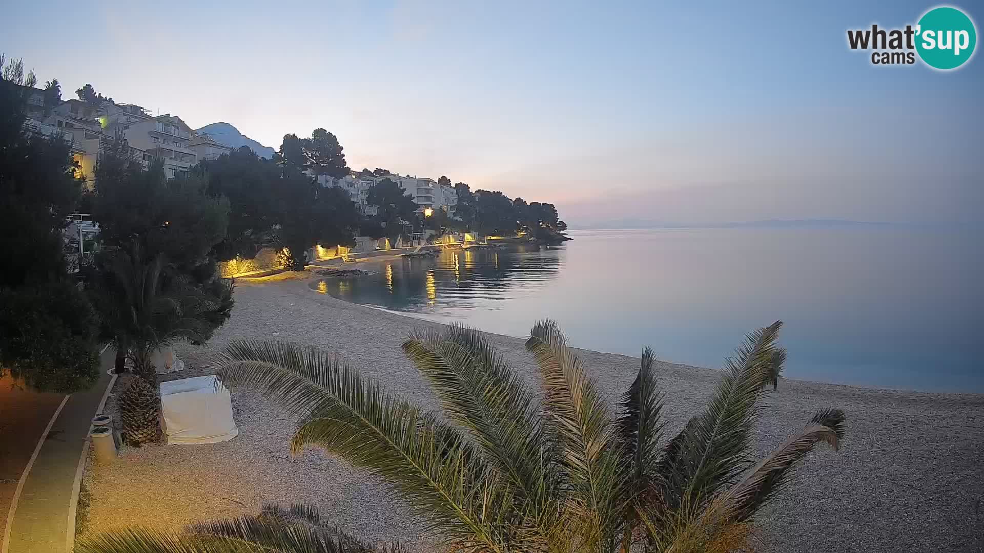 Webcam Lučica Beach Brela – Live View from the Adriatic Coast