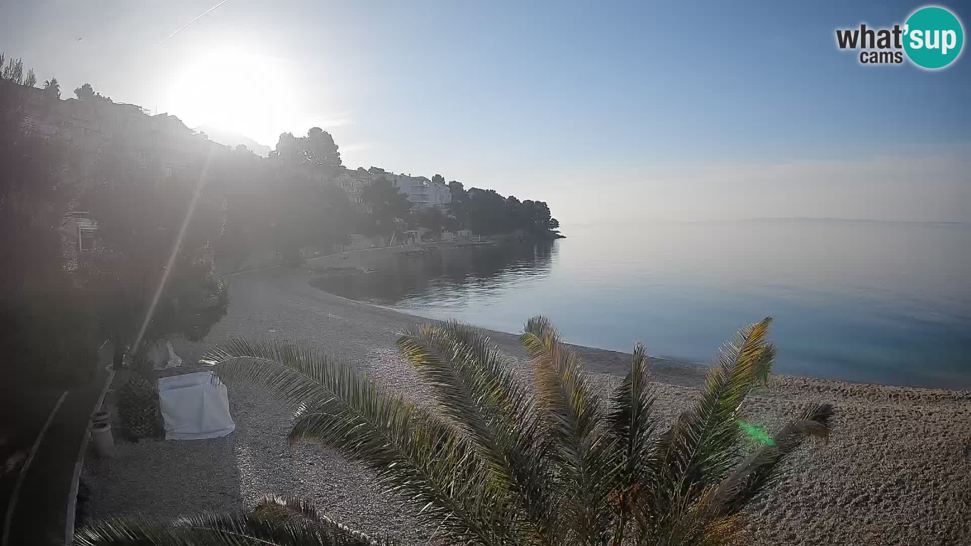 Webcam Lučica Beach Brela – Live View from the Adriatic Coast