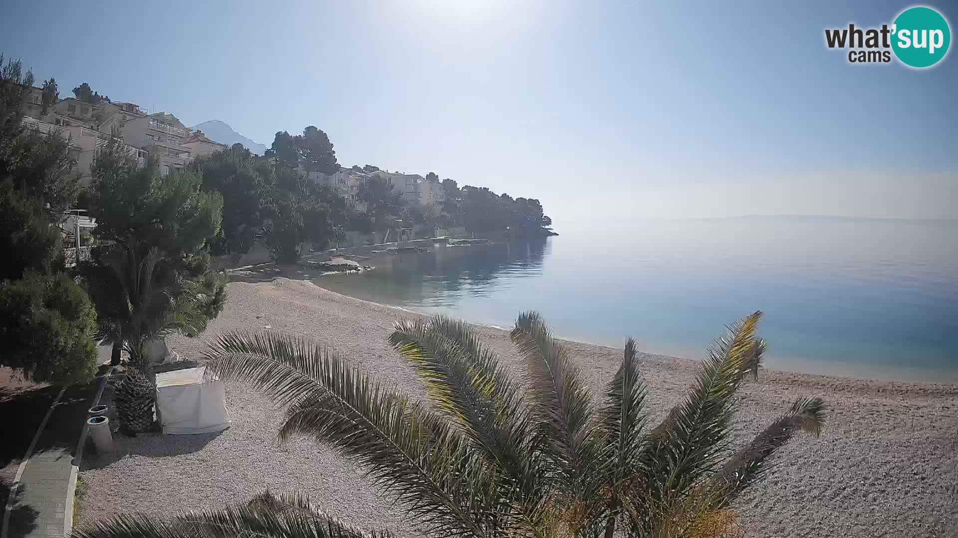 Webcam Lučica Beach Brela – Live View from the Adriatic Coast