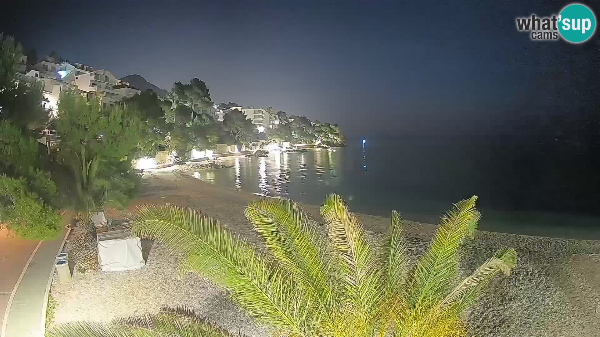 Webcam Lučica Beach Brela – Live View from the Adriatic Coast