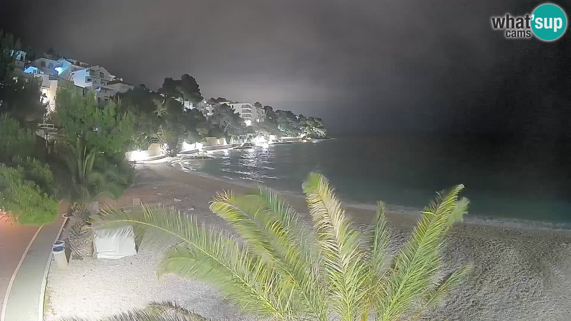 Webcam Lučica Beach Brela – Live View from the Adriatic Coast