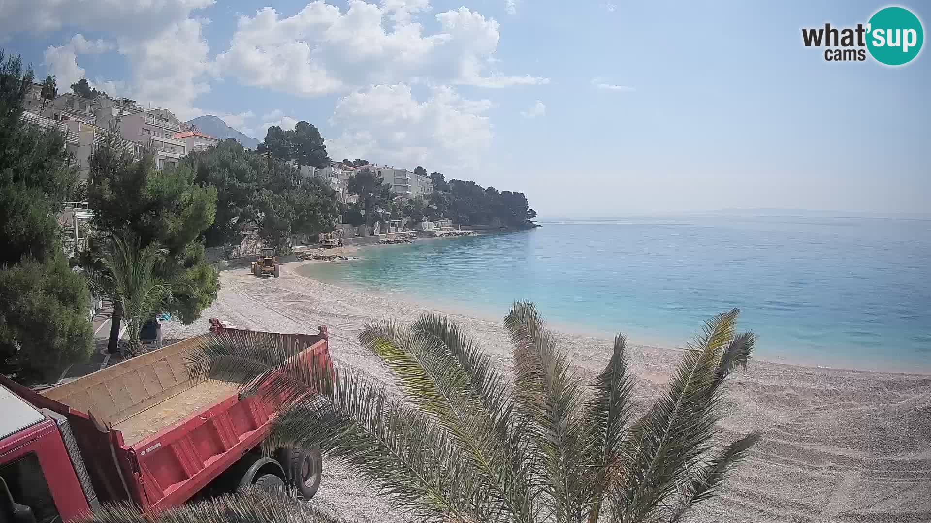 Webcam Lučica Beach Brela – Live View from the Adriatic Coast