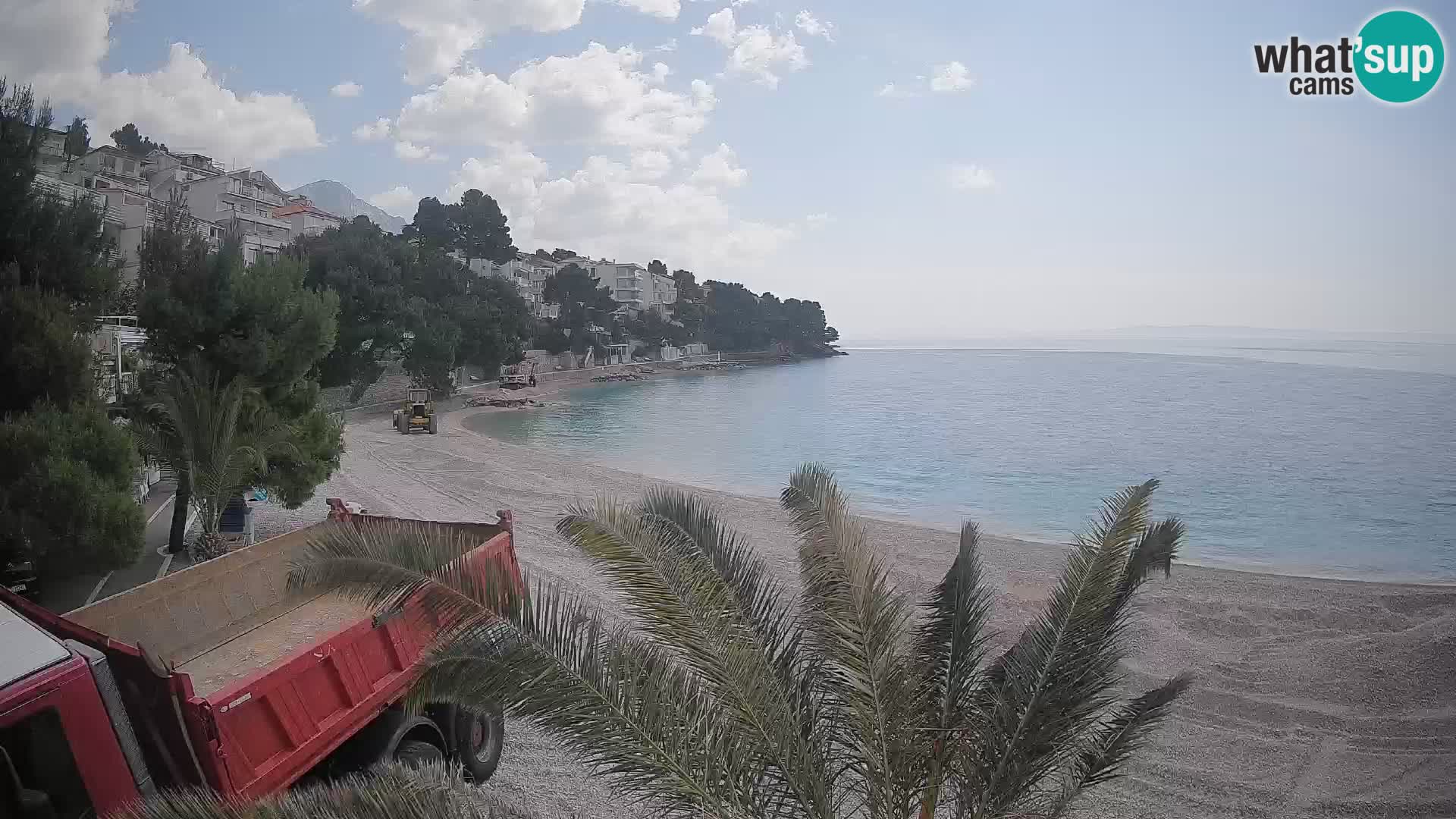 Webcam Lučica Beach Brela – Live View from the Adriatic Coast