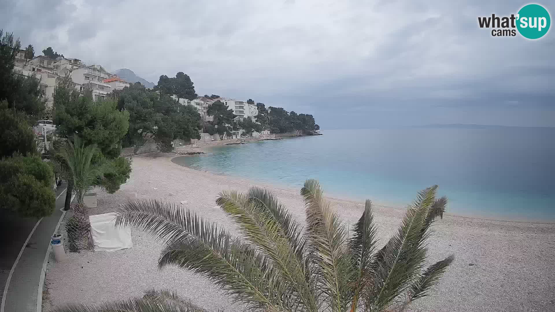 Webcam Lučica Beach Brela – Live View from the Adriatic Coast
