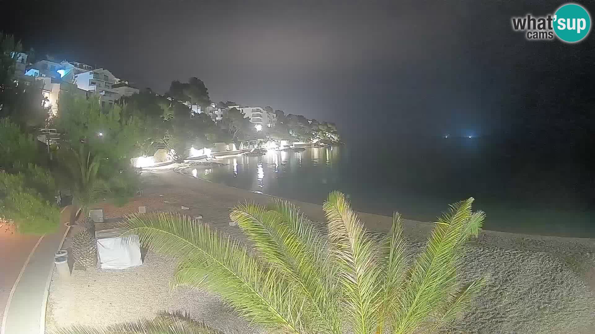 Webcam Spiaggia Lučica Brela – Vista live sulla costa adriatica