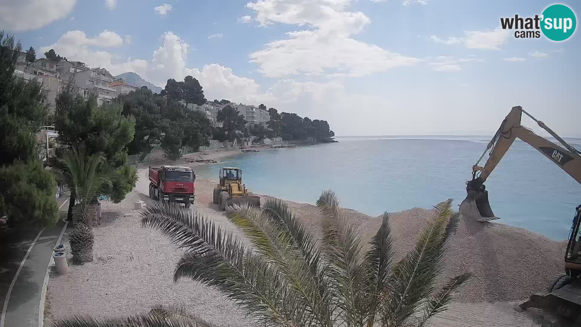 Webcam Spiaggia Lučica Brela – Vista live sulla costa adriatica