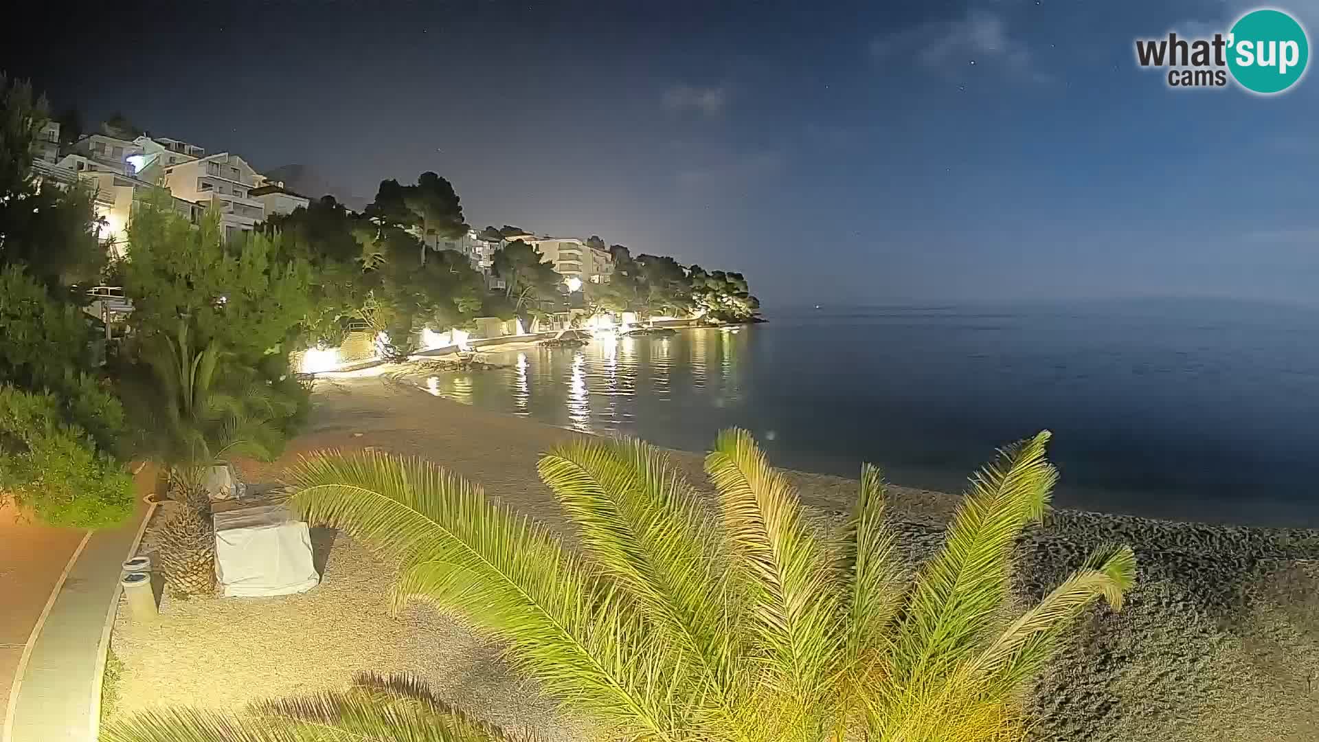 Webcam Lučica Beach Brela – Live View from the Adriatic Coast