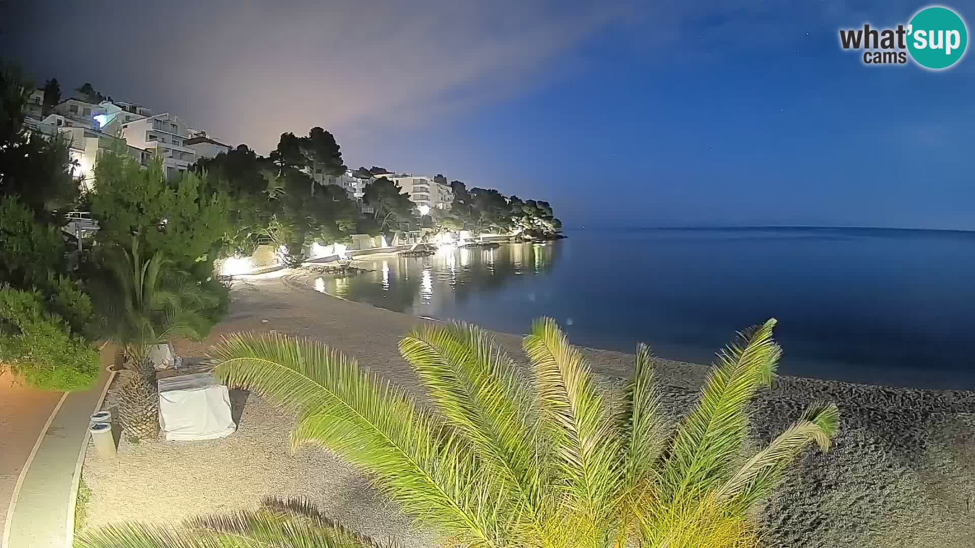 Webcam Lučica Beach Brela – Live View from the Adriatic Coast