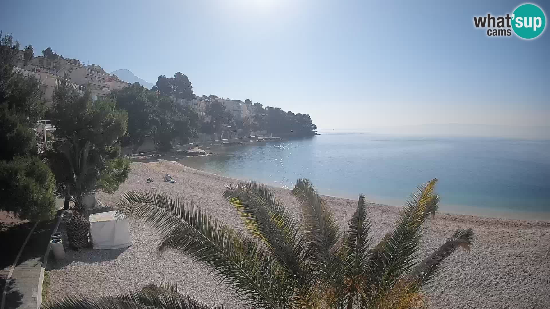 Webcam Lučica Beach Brela – Live View from the Adriatic Coast