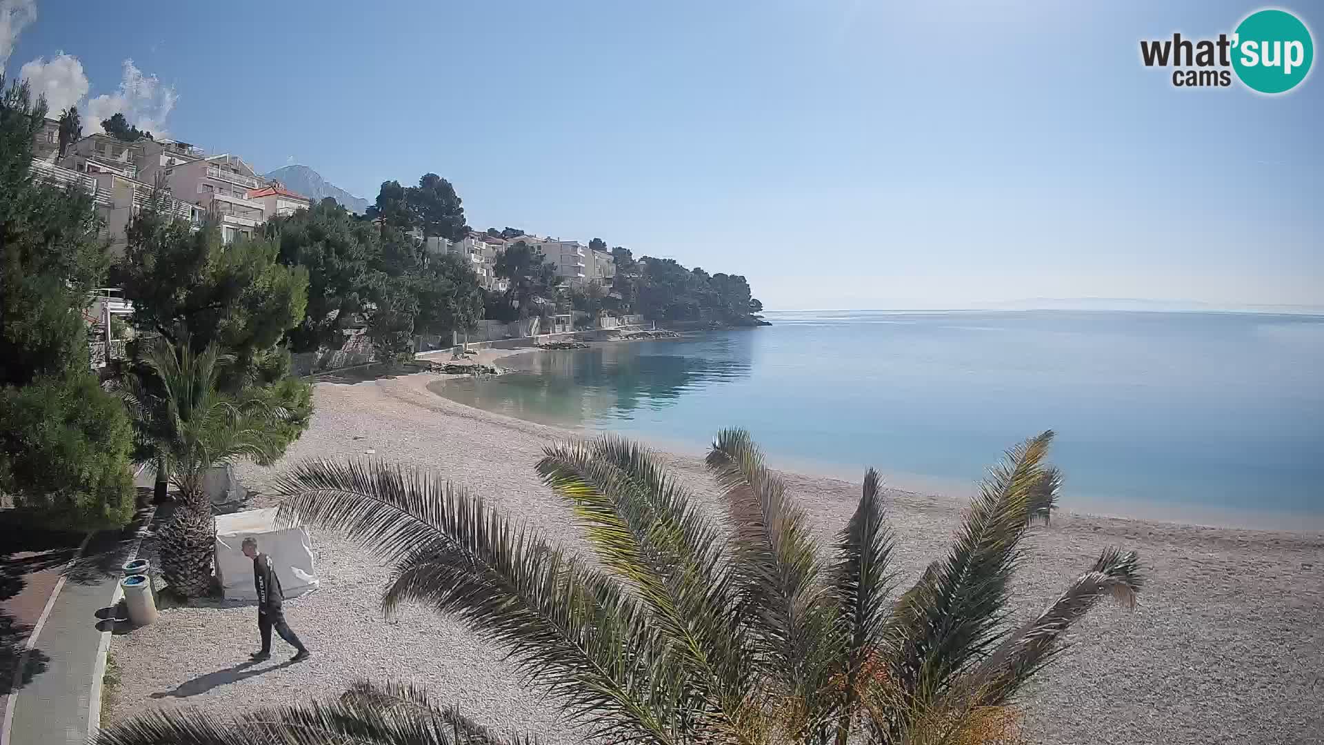 Webcam Lučica Beach Brela – Live View from the Adriatic Coast