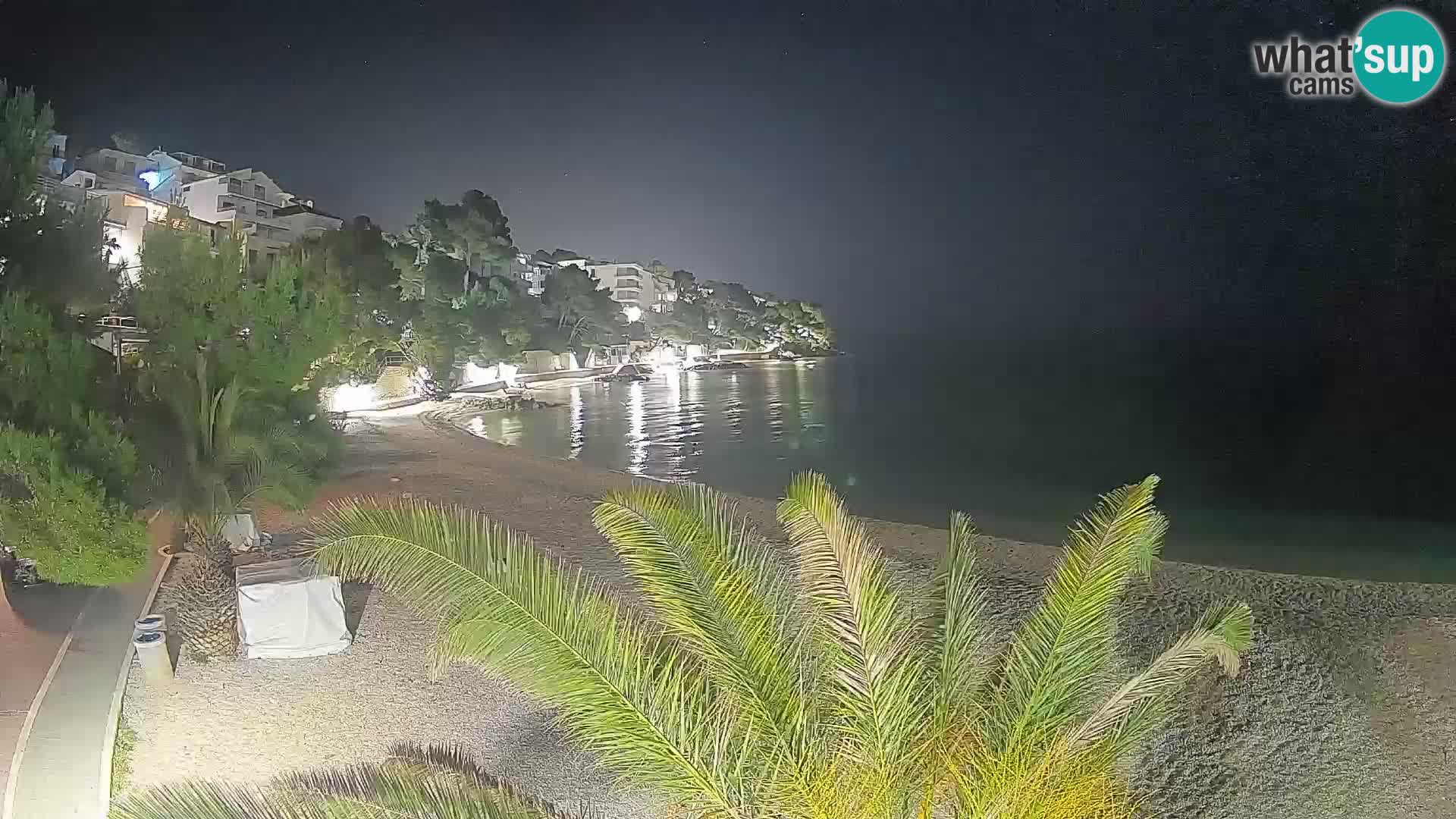 Webcam Lučica Beach Brela – Live View from the Adriatic Coast