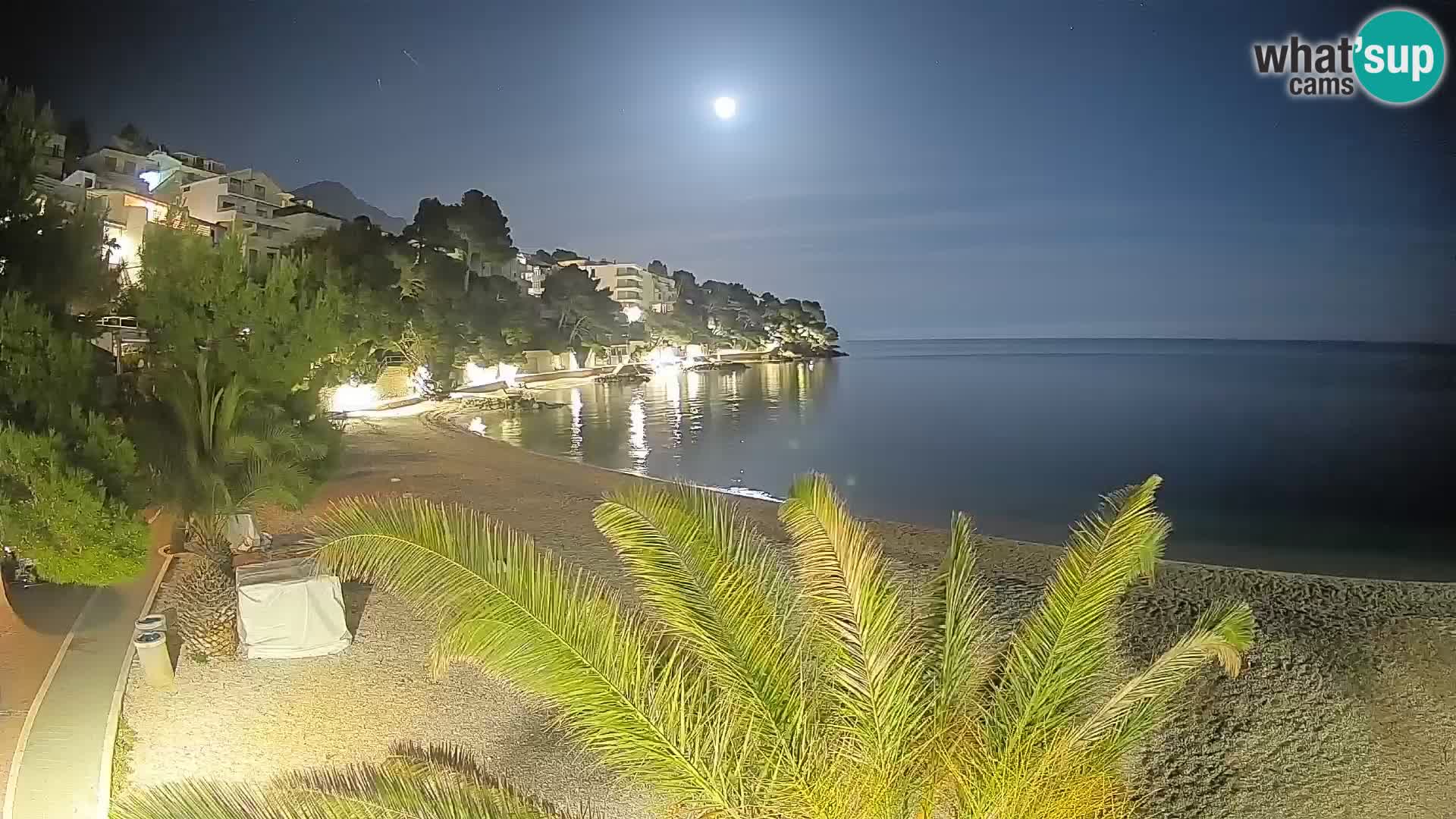 Webcam Lučica Beach Brela – Live View from the Adriatic Coast