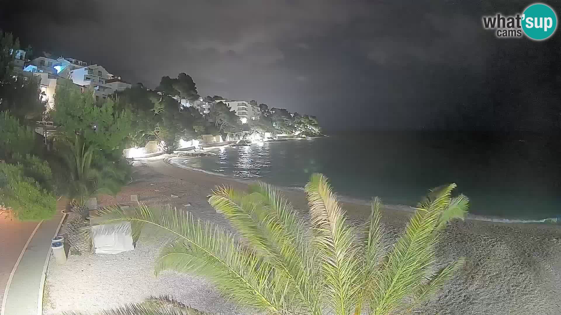 Webcam Playa Lučica Brela – Vista en directo de la costa adriática