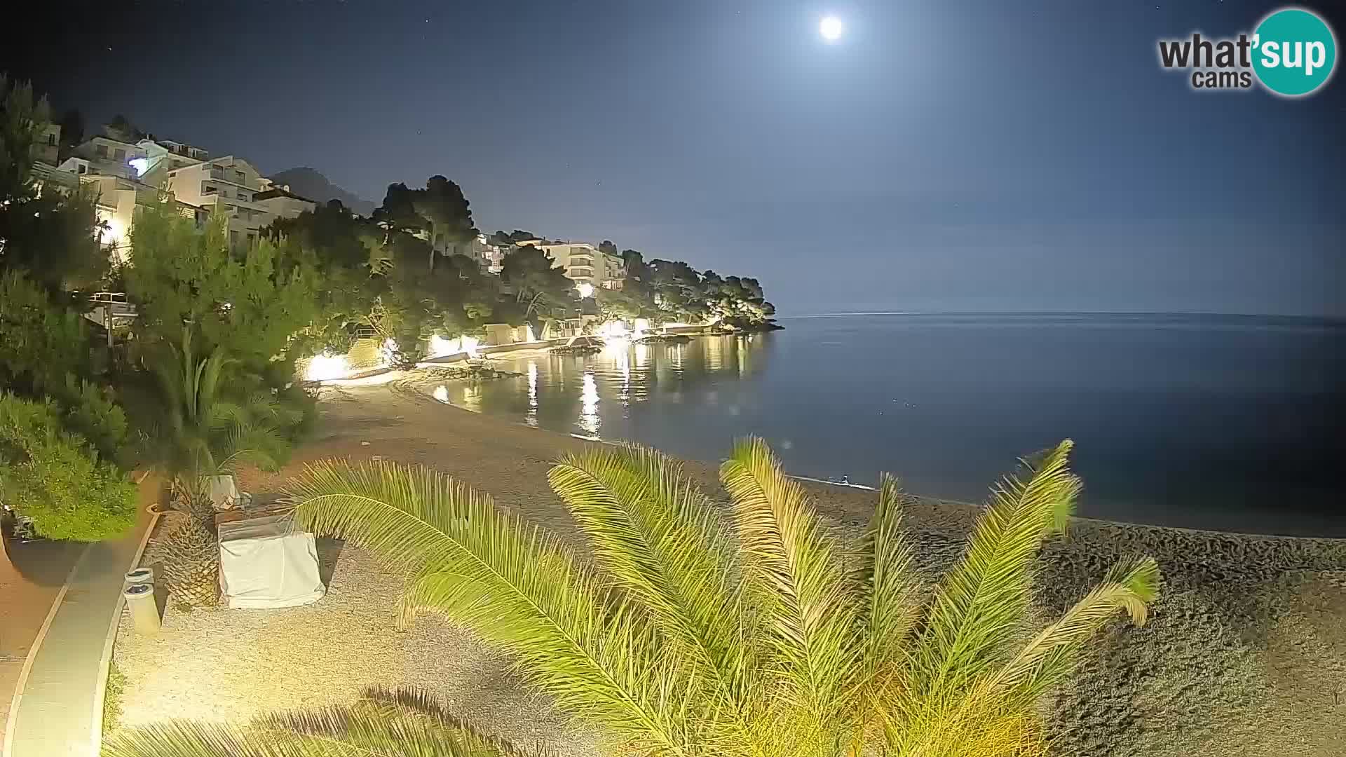 Webcam Lučica Beach Brela – Live View from the Adriatic Coast