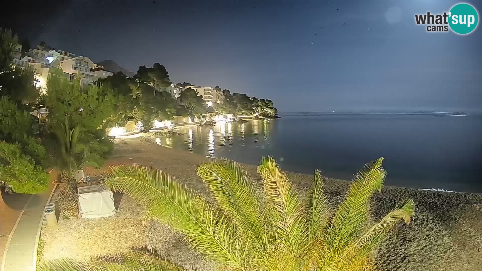 Webcam Playa Lučica Brela – Vista en directo de la costa adriática