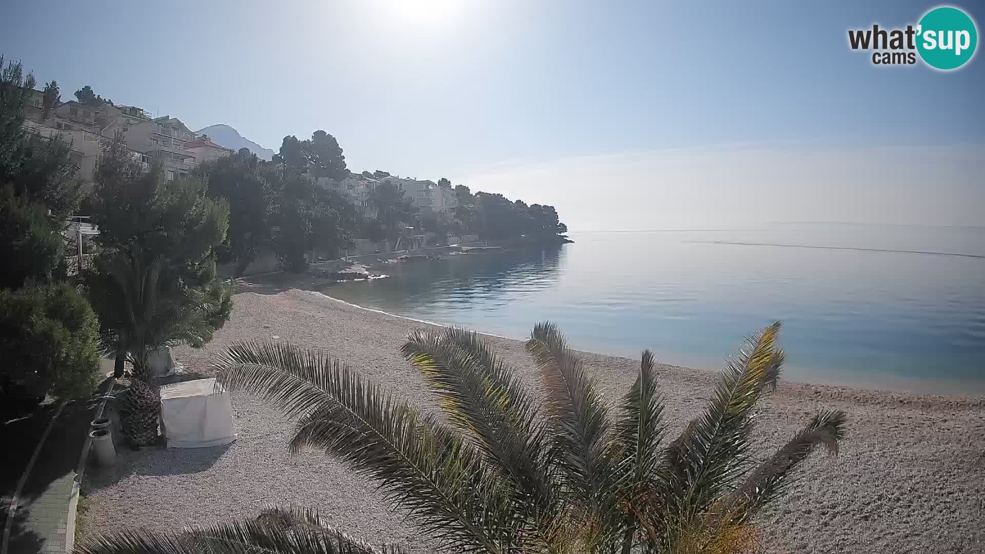 Webcam Lučica Beach Brela – Live View from the Adriatic Coast