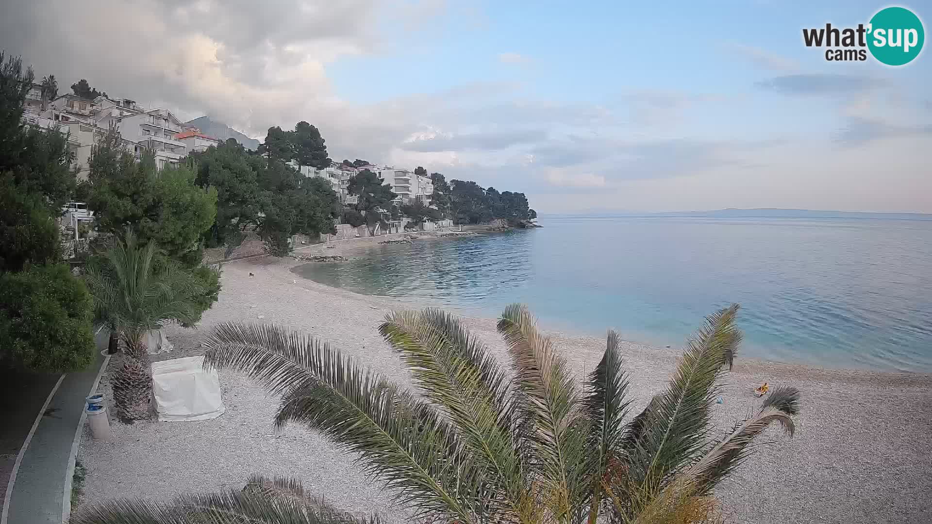 Webcam Lučica Beach Brela – Live View from the Adriatic Coast