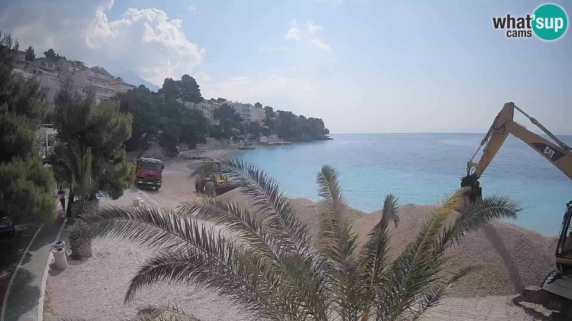 Webcam Spiaggia Lučica Brela – Vista live sulla costa adriatica