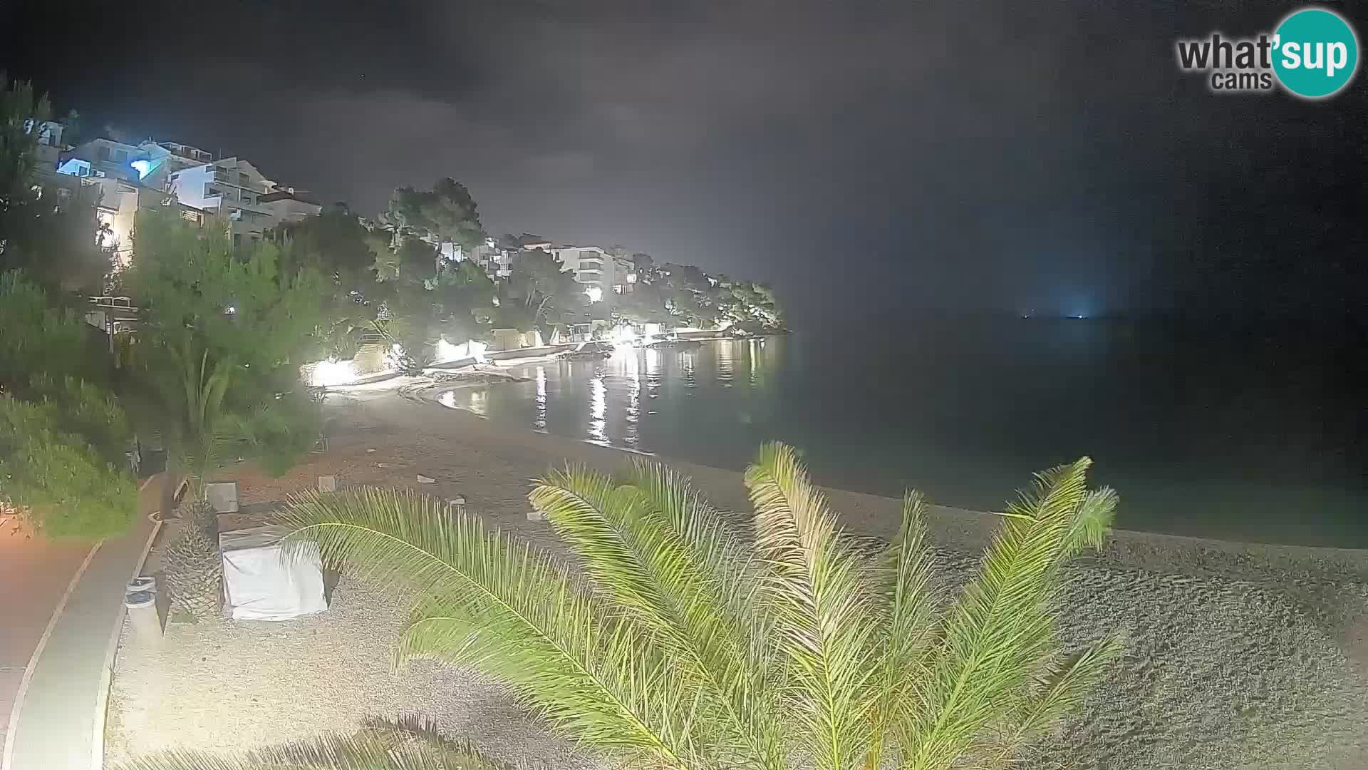 Webcam Playa Lučica Brela – Vista en directo de la costa adriática