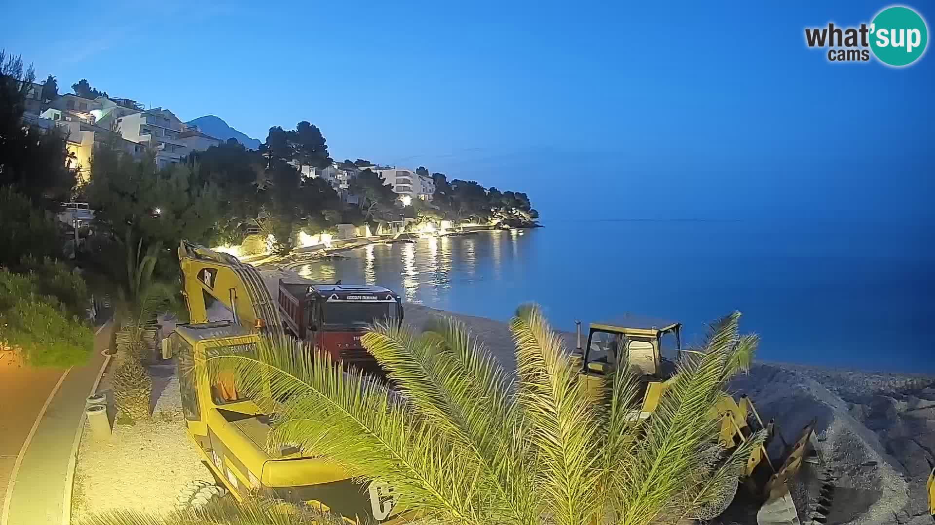 Webcam Lučica Beach Brela – Live View from the Adriatic Coast