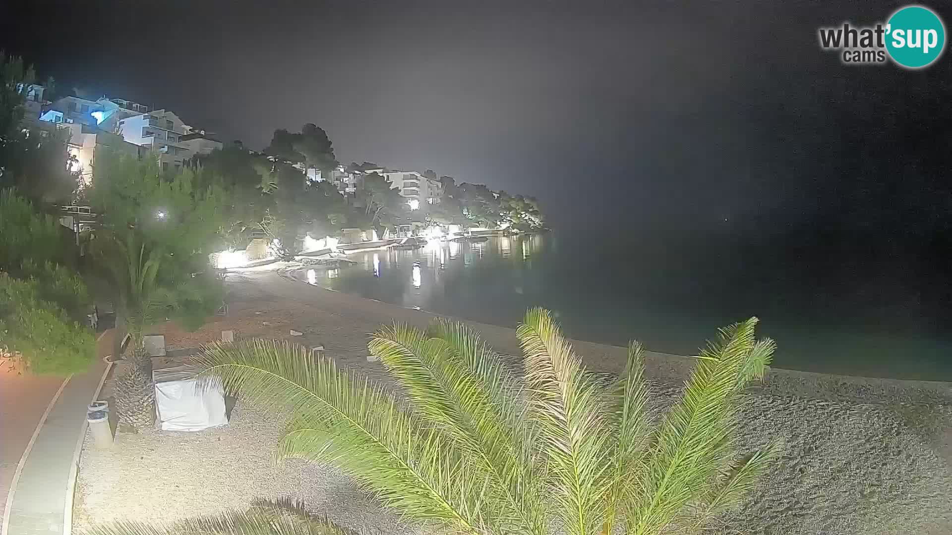 Webcam Lučica Beach Brela – Live View from the Adriatic Coast