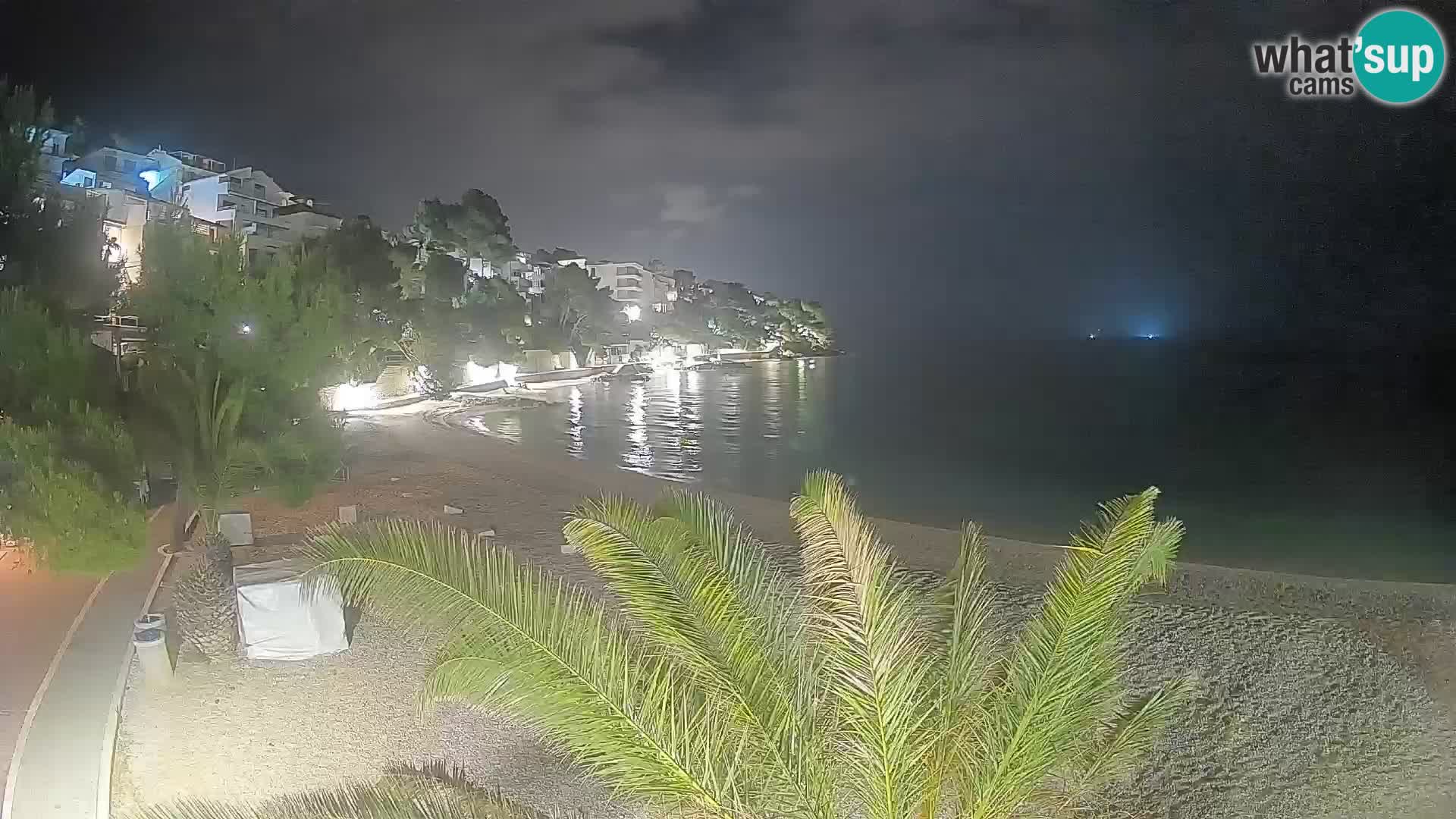 Webcam Lučica Beach Brela – Live View from the Adriatic Coast