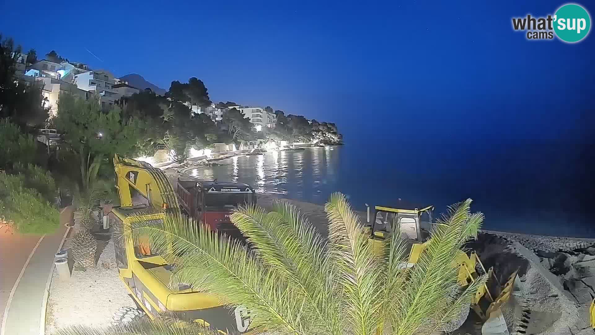 Webcam Lučica Beach Brela – Live View from the Adriatic Coast