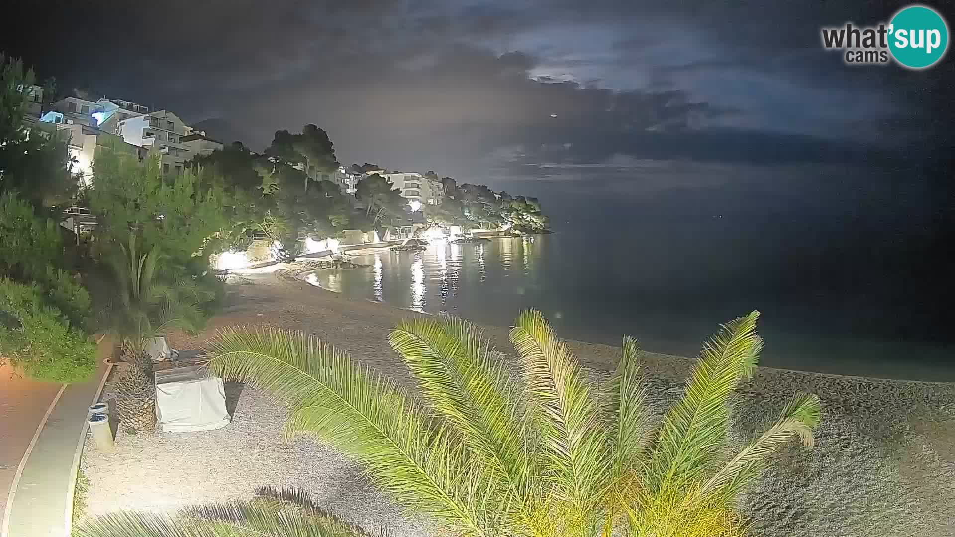 Webcam Lučica Beach Brela – Live View from the Adriatic Coast