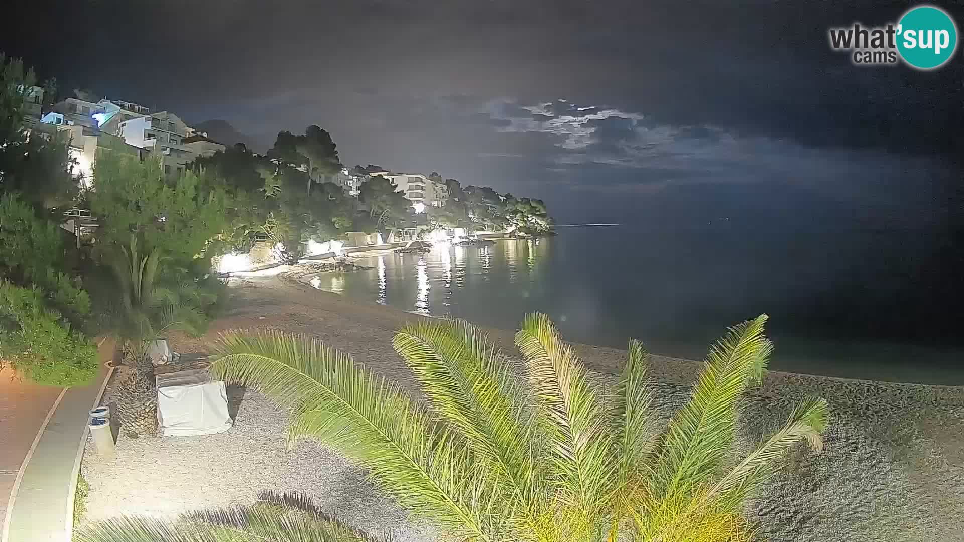 Webcam Lučica Beach Brela – Live View from the Adriatic Coast