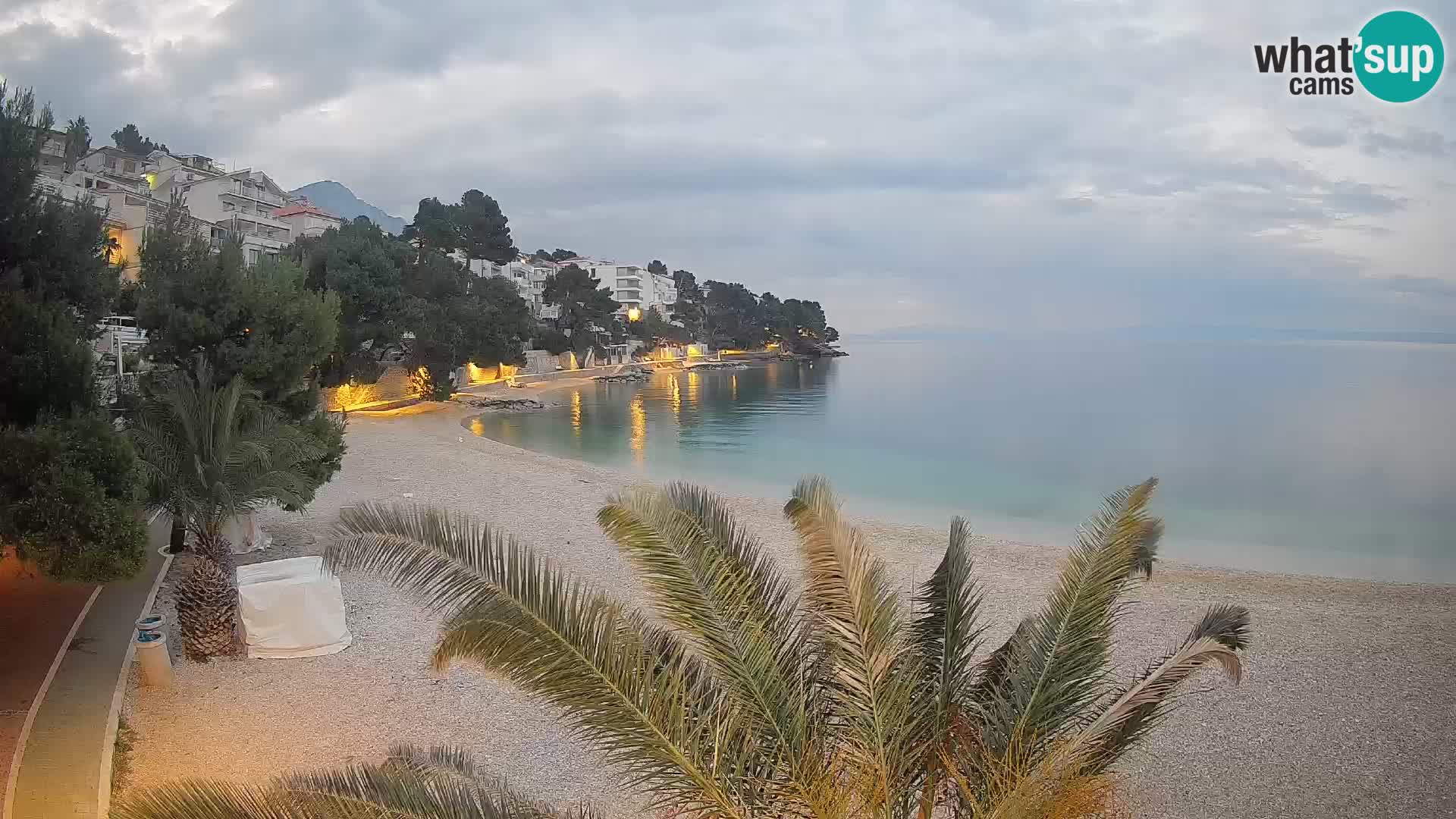 Webcam Lučica Beach Brela – Live View from the Adriatic Coast