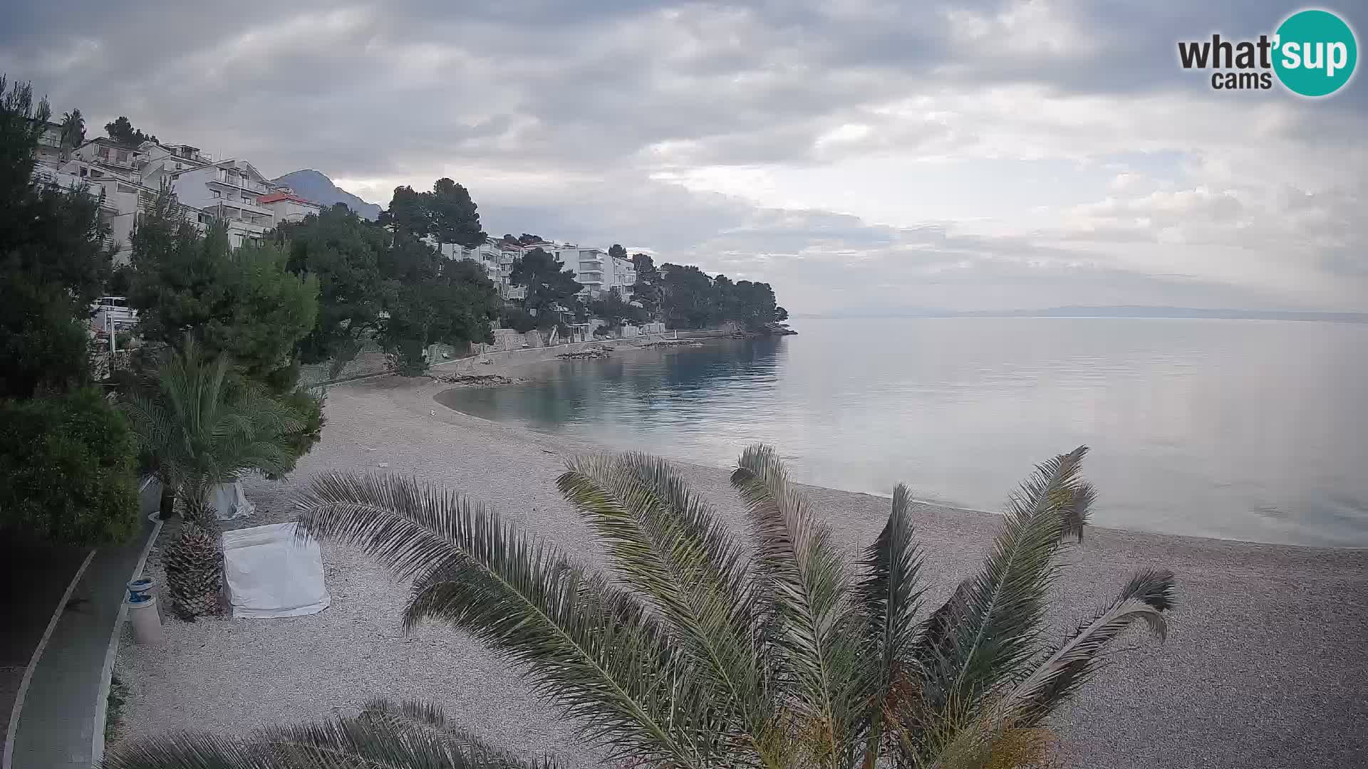 Webcam Lučica Beach Brela – Live View from the Adriatic Coast