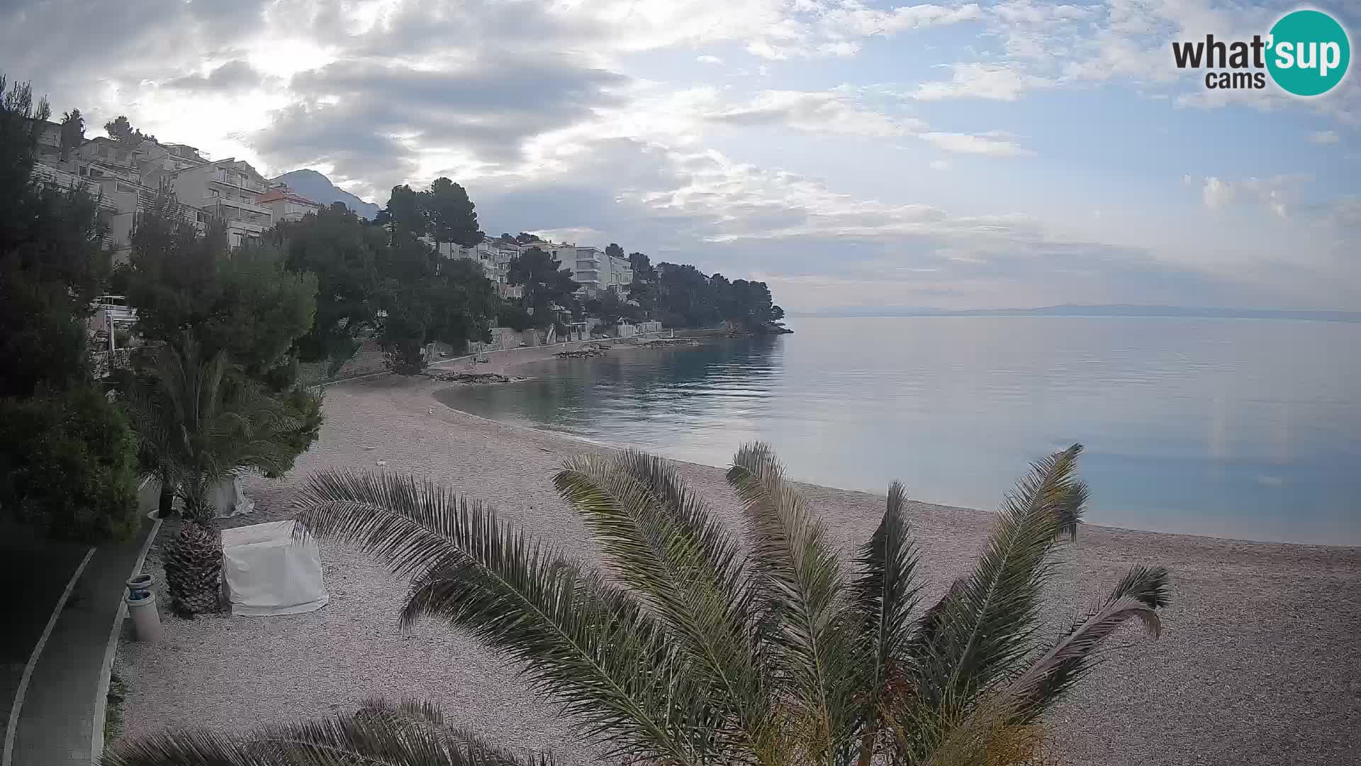 Webcam Playa Lučica Brela – Vista en directo de la costa adriática