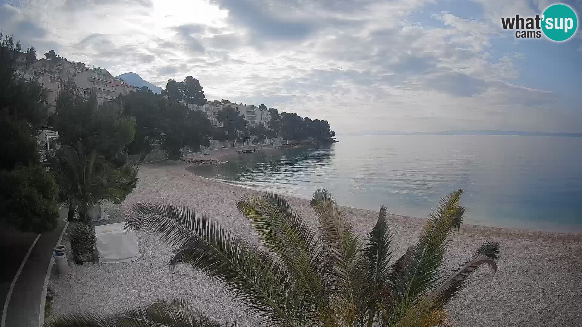 Webcam Lučica Beach Brela – Live View from the Adriatic Coast