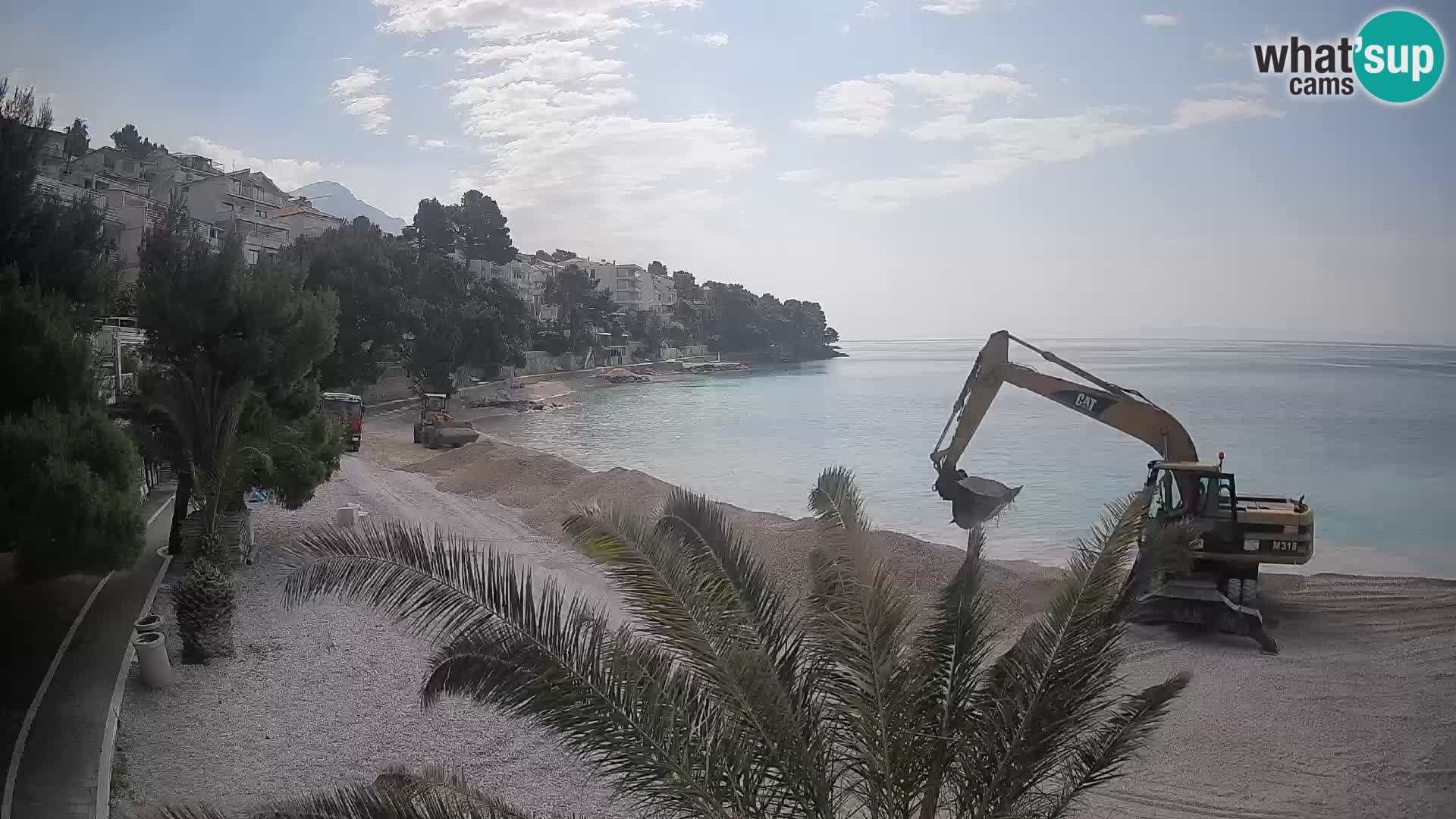 Webcam Playa Lučica Brela – Vista en directo de la costa adriática