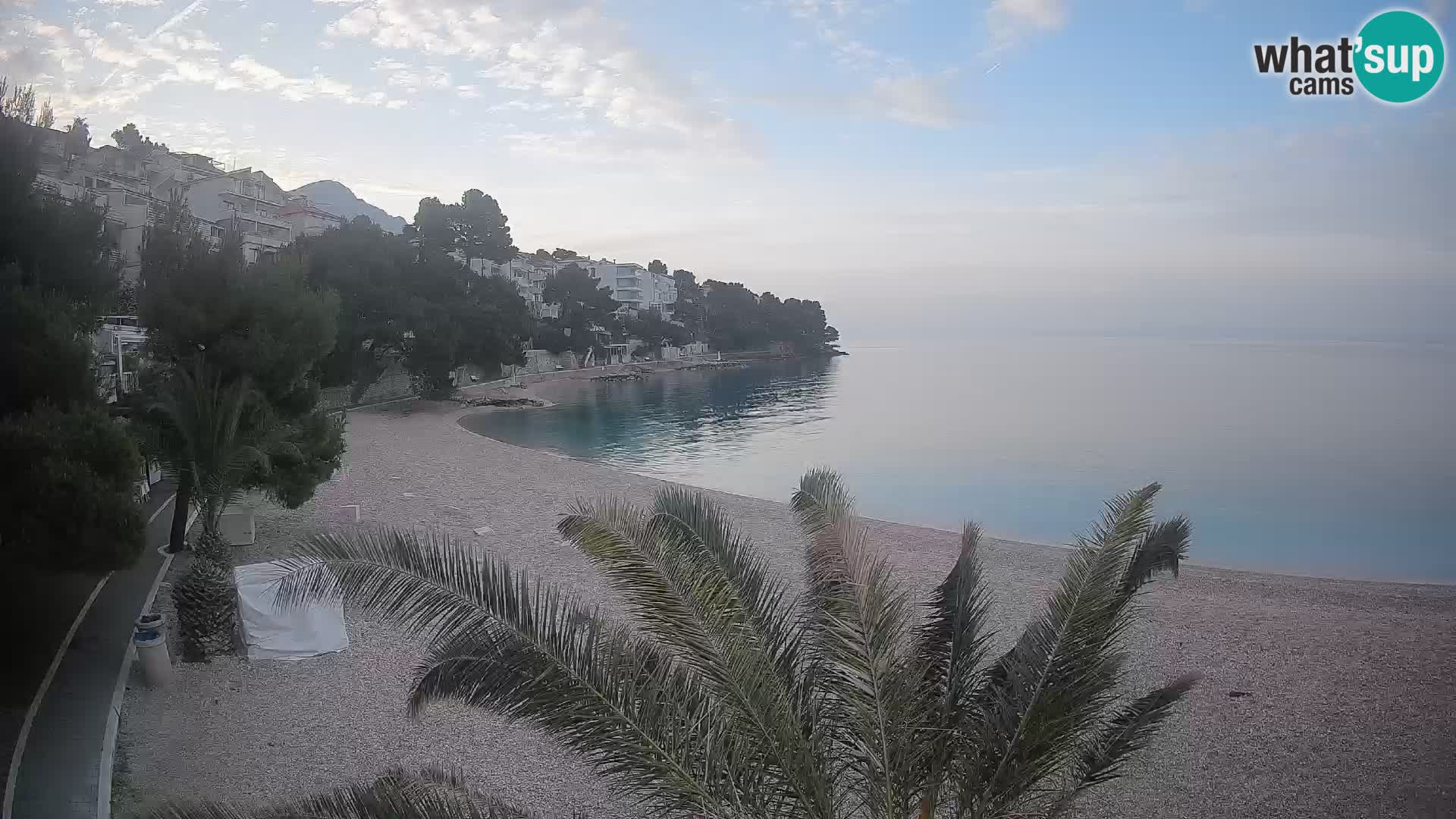 Webcam Lučica Beach Brela – Live View from the Adriatic Coast