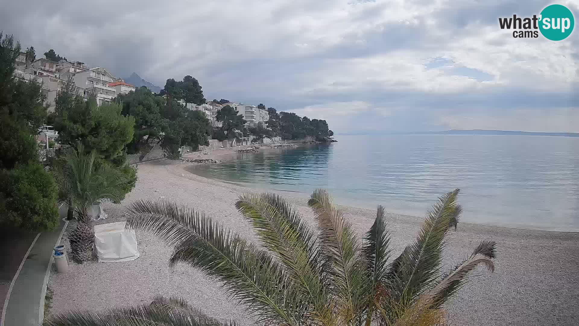 Webcam Lučica Beach Brela – Live View from the Adriatic Coast
