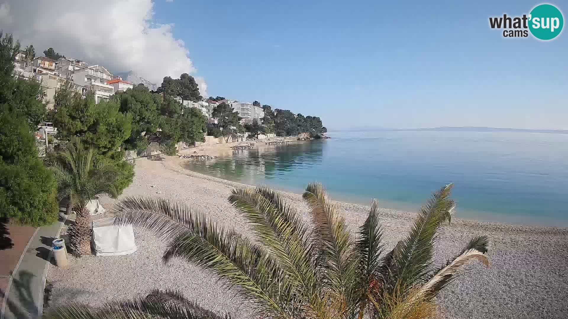 Webcam Lučica Beach Brela – Live View from the Adriatic Coast