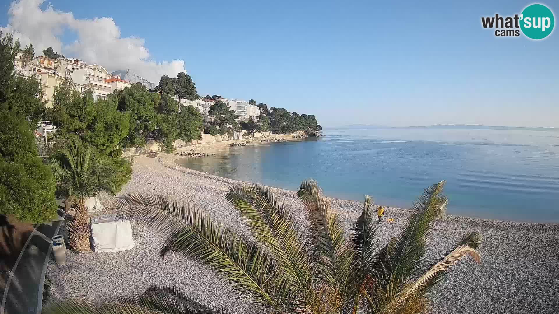 Webcam Lučica Beach Brela – Live View from the Adriatic Coast